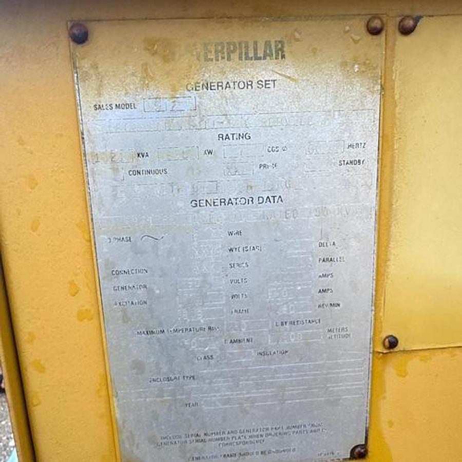 Used CAT 3512-A Diesel Generator