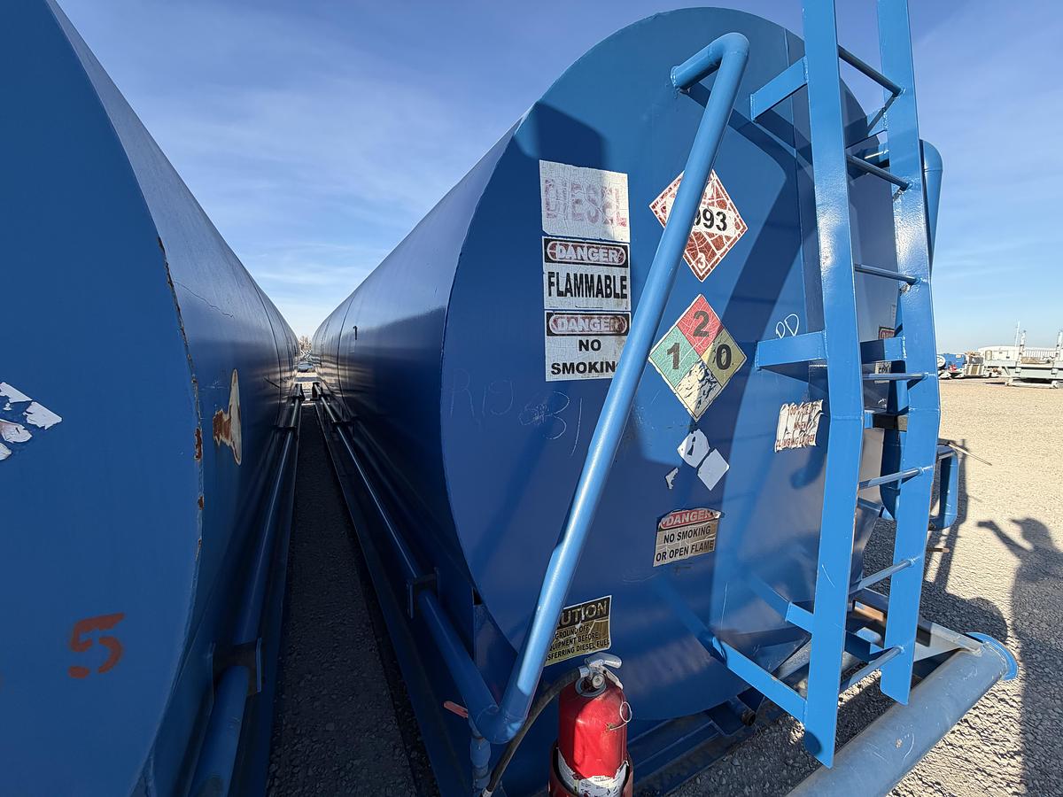 Used 15,000 Gallon Skidded Diesel Fuel Tank