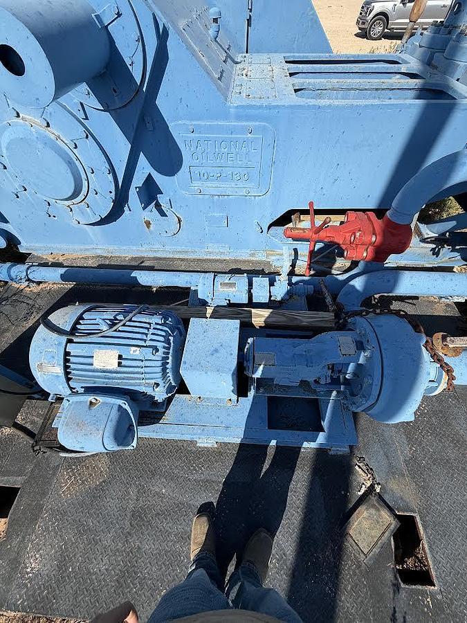Used National 10P-1300 Triplex Mud Pump