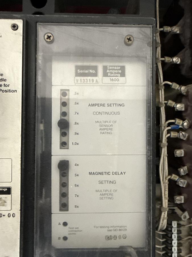 Used General Electric 1600 amp
