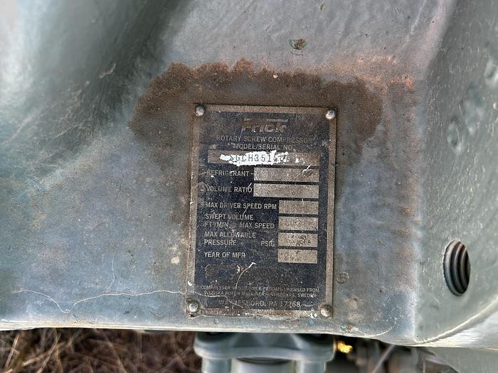 Used Frick roatery screw comprsor SGCH3510091Z