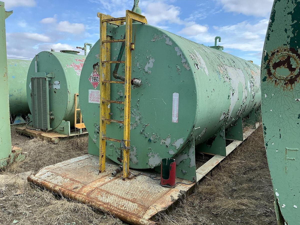 Used Welded Steel 15,000 Gallon Diesel Fuel Tank