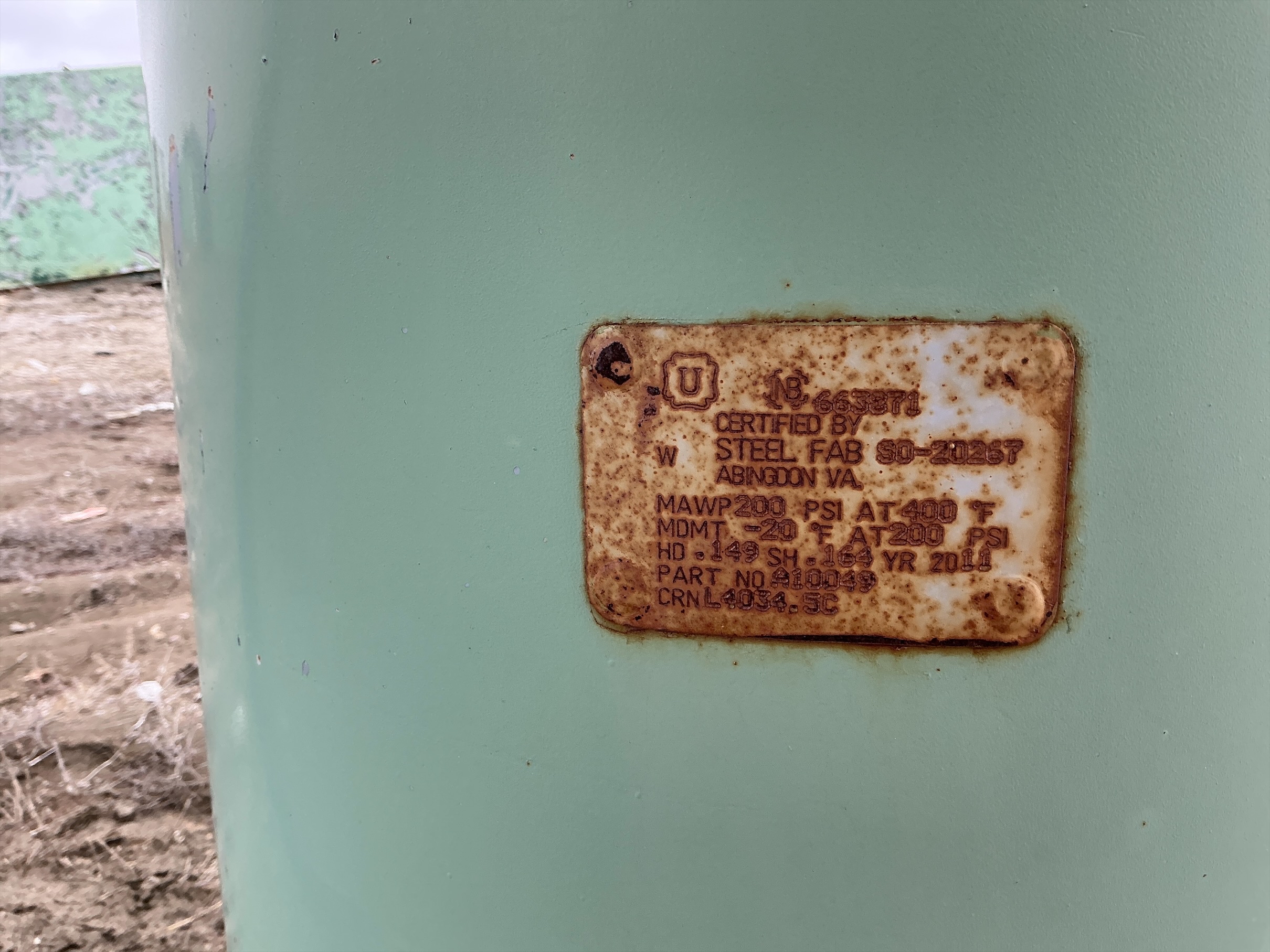 Used Welded Steel Air Compressor w/Shed 