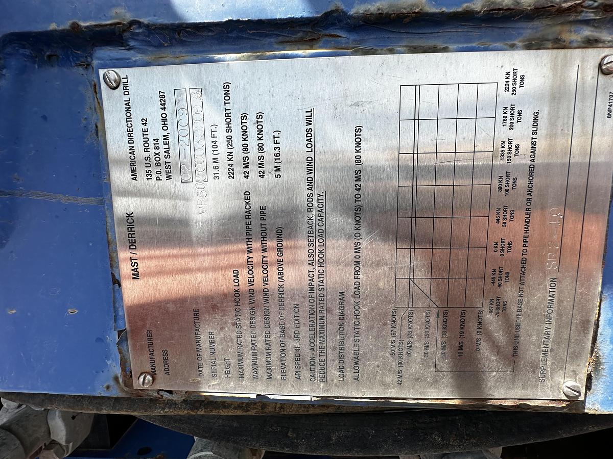 Used Gefco / American Augers VR-500 Drill Rig