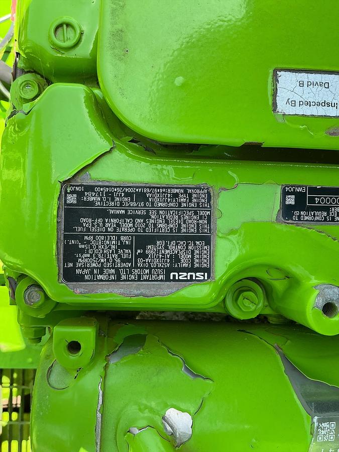 Used Isuzu Diesel Engine on Skids