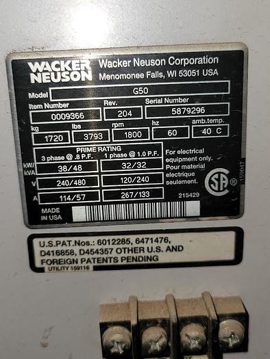 Used 1999 Hyundai Work Trailer with Wacker Neuson 38KW Generator