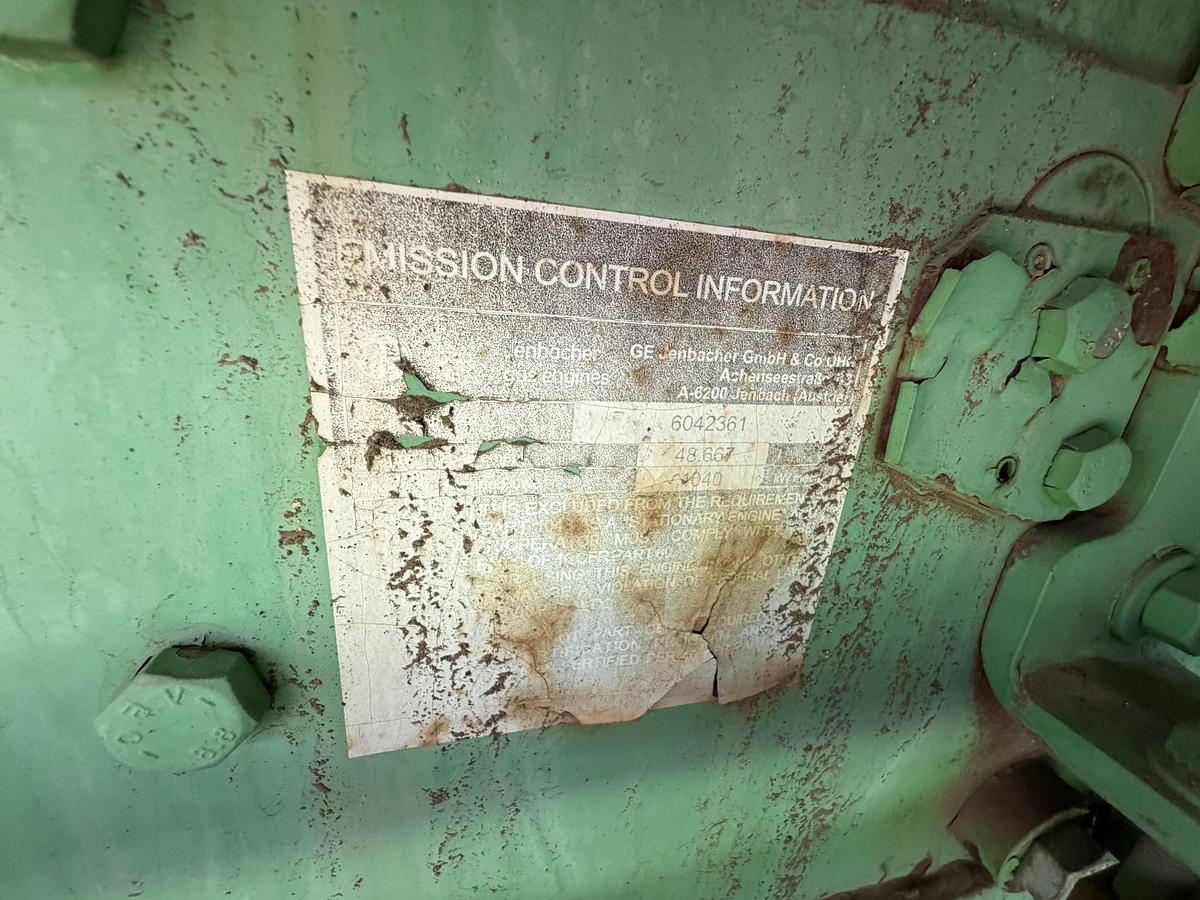 Used 2011 General Electric Jenbacher J320 Natural Gas Generator 1712KW