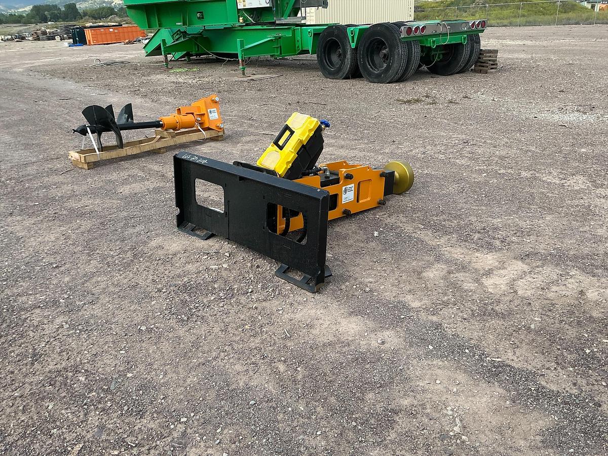Used 2026 GIYI GY-D680 Skid Steer Post Driver (Unused)
