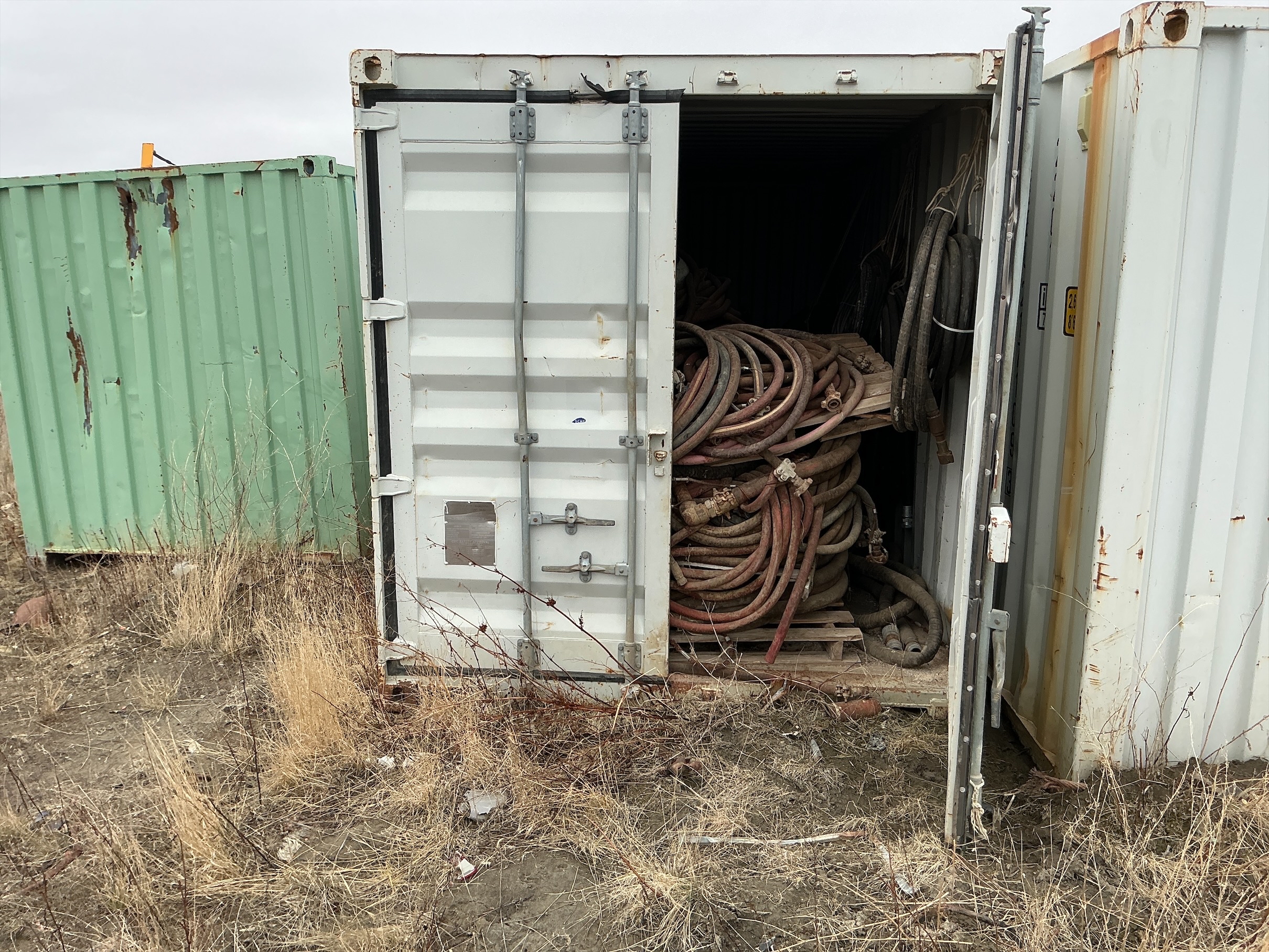 Used 2008 Welded Steel Connex Box w/Hoses