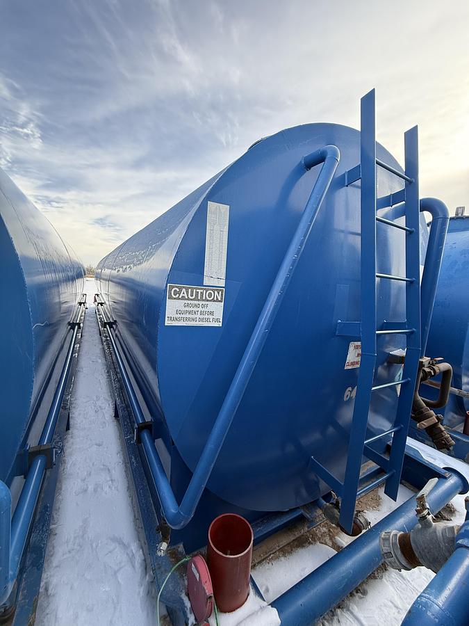 Used Skidded 15,000 Gallon Diesel Fuel Tank