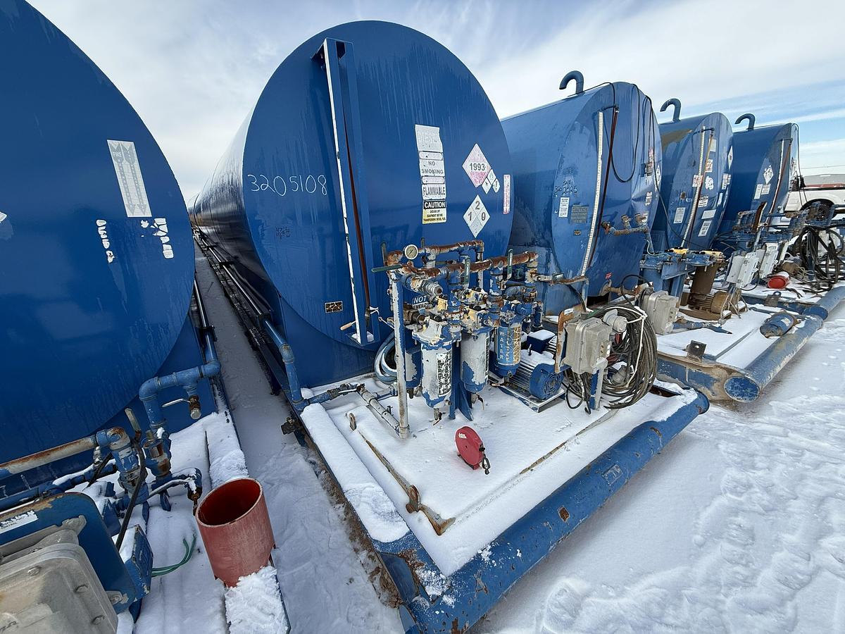 Used 15,000 Gallon Skidded Diesel Fuel Tank