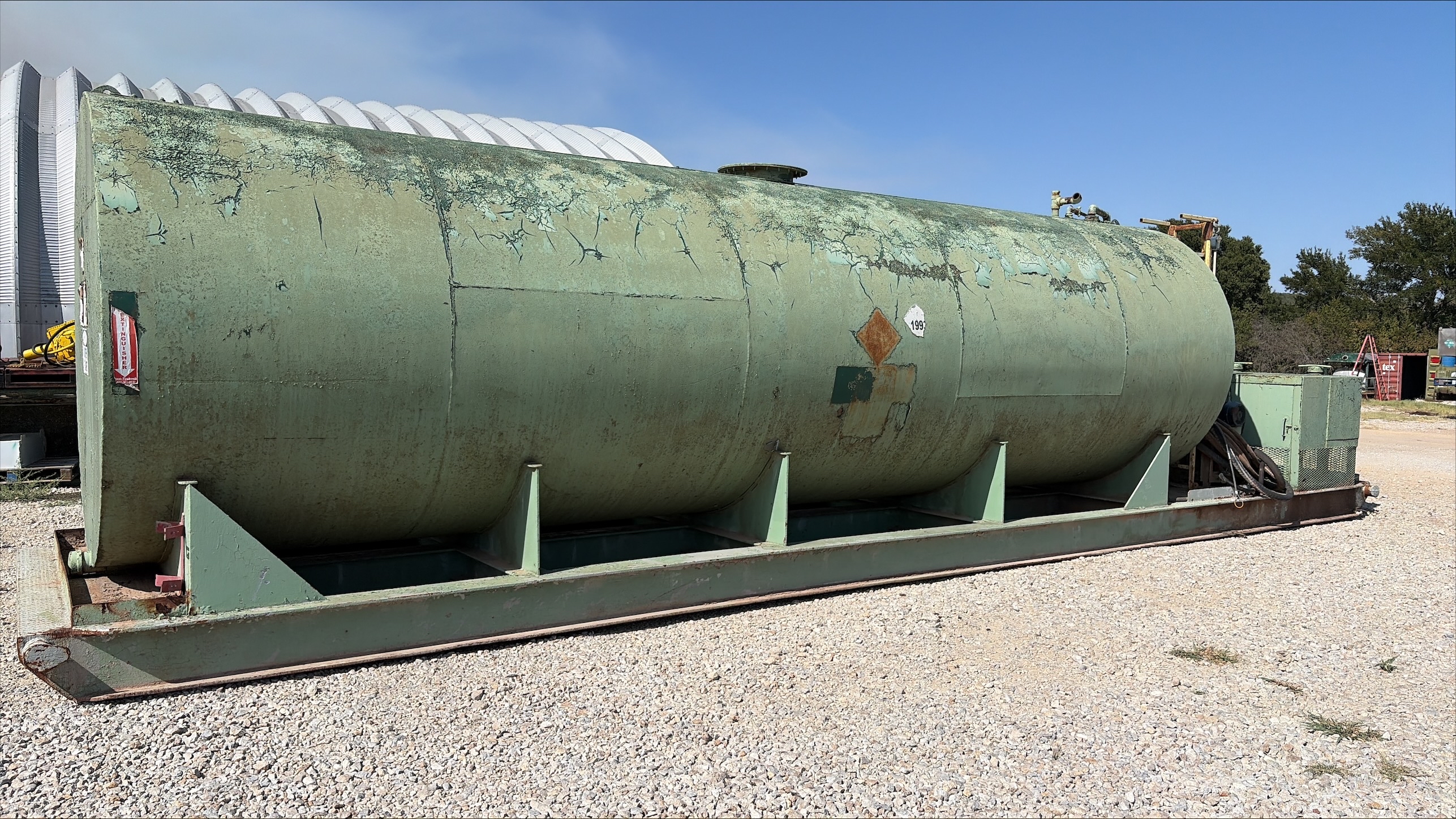 Used Welded Steel 10,000 Gallon Diesel Fuel Tank