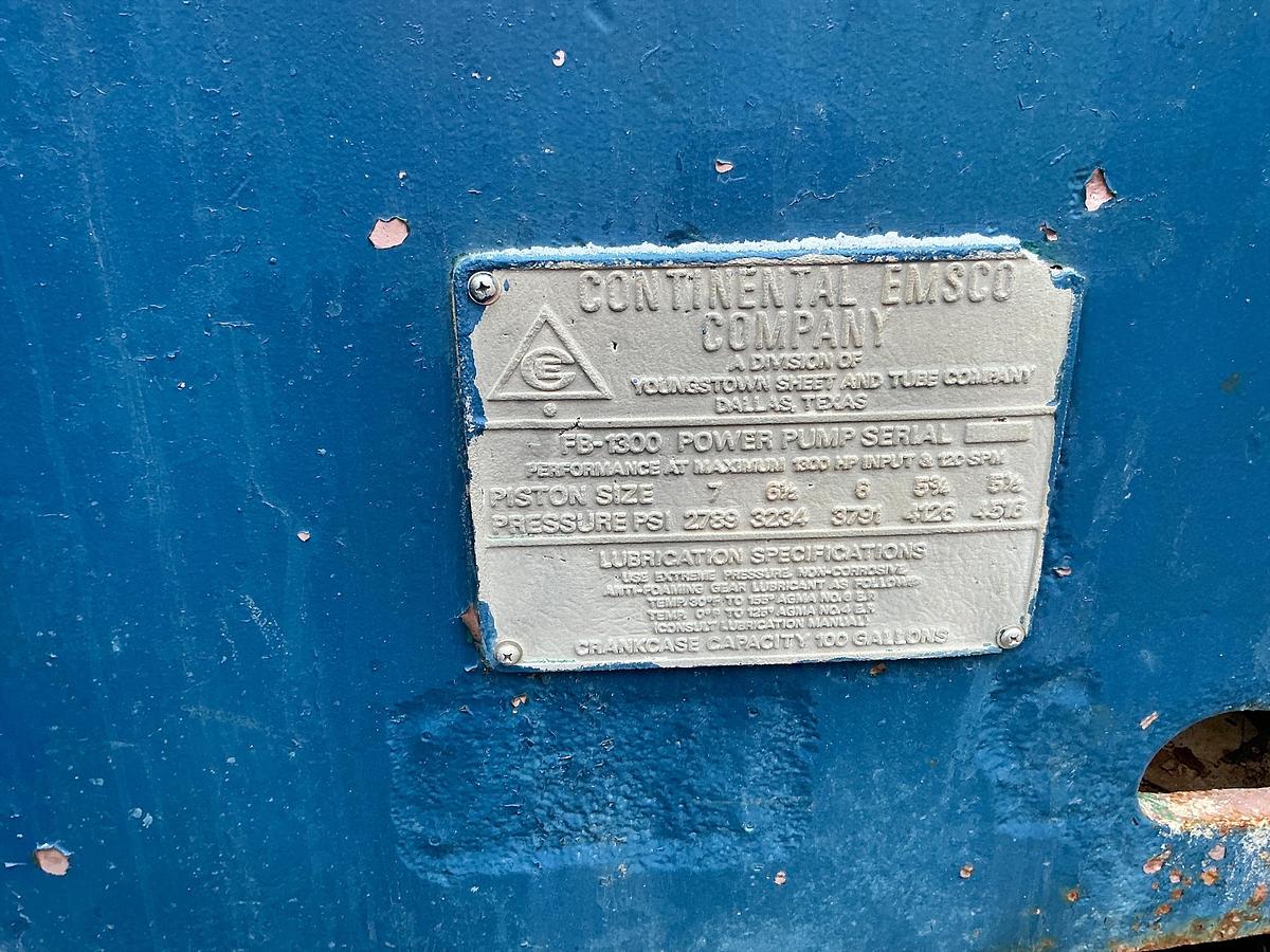 Used Continental Emsco Mud Pump 