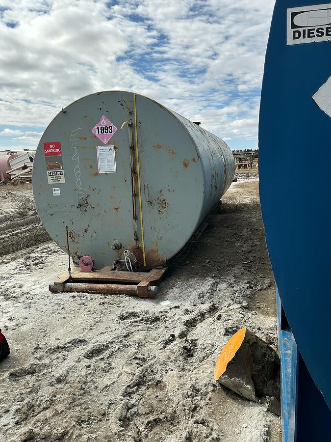 Used Welded Steel 10,000 Gallon Diesel Fuel Tank