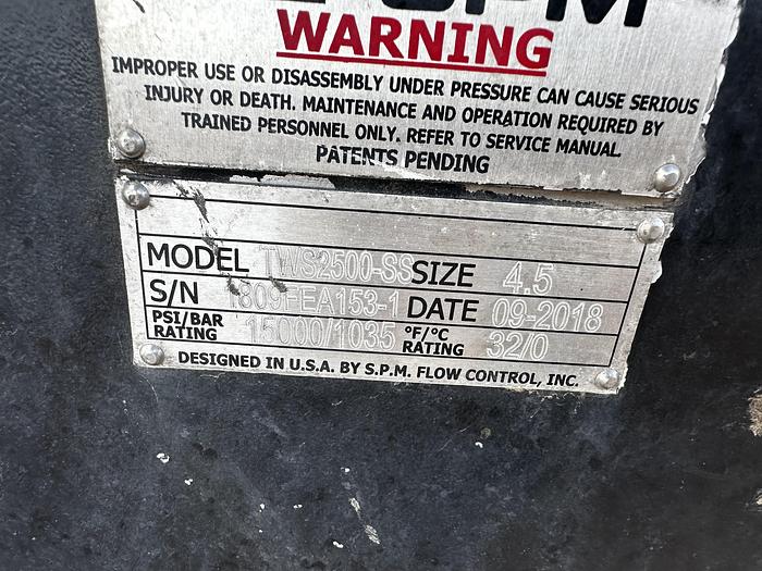 Used 2022 Gardner Denver/ SPM/ Weir TWS 2500 Frac Pumps