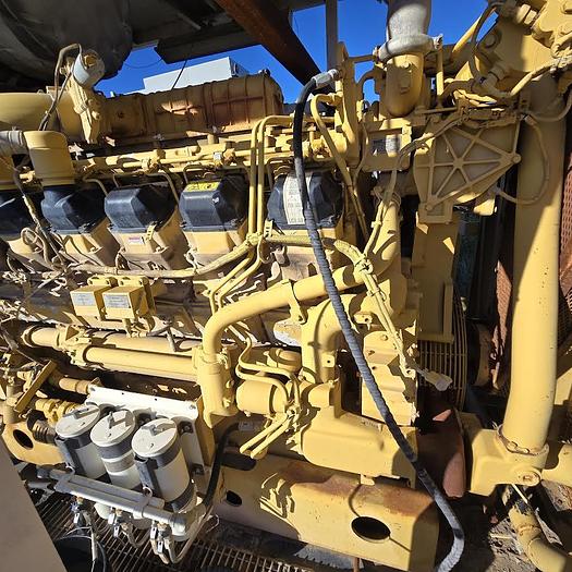 Used 2006 CAT 3512-B Diesel Engine with Kato 1204 kW Generator