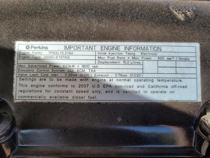 Used Perkins Diesel 500KW Taylor Gen Set Skidded