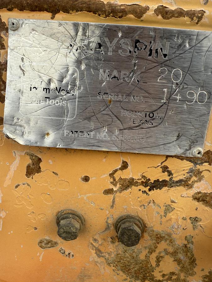 Used Blohm&Voss Grayspin 20 Pipe Spinner