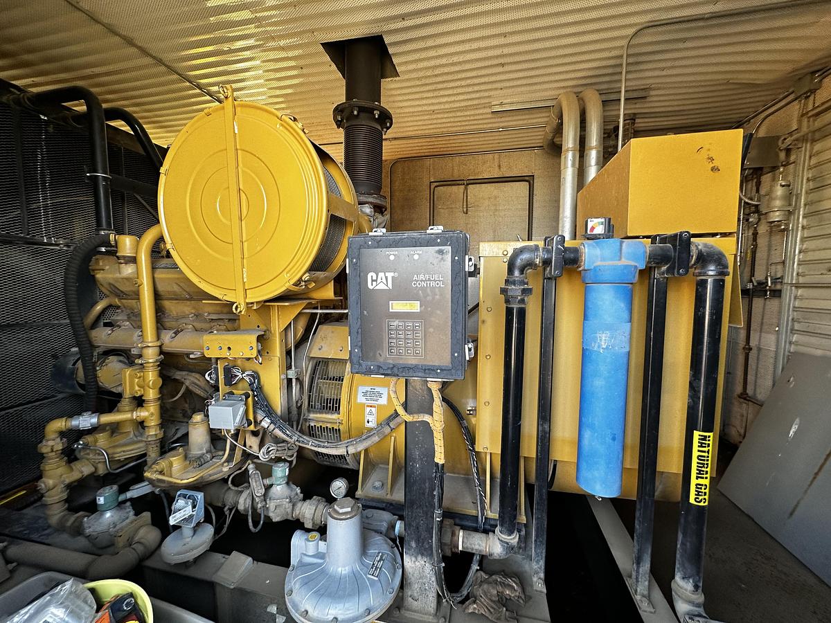 Used 2008 Cat G3408 Natural Gas 376 KVA Generator