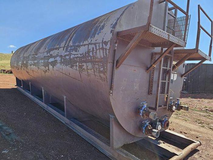 Used Delta 550 BBL Round Skid Mounted Frac Tank