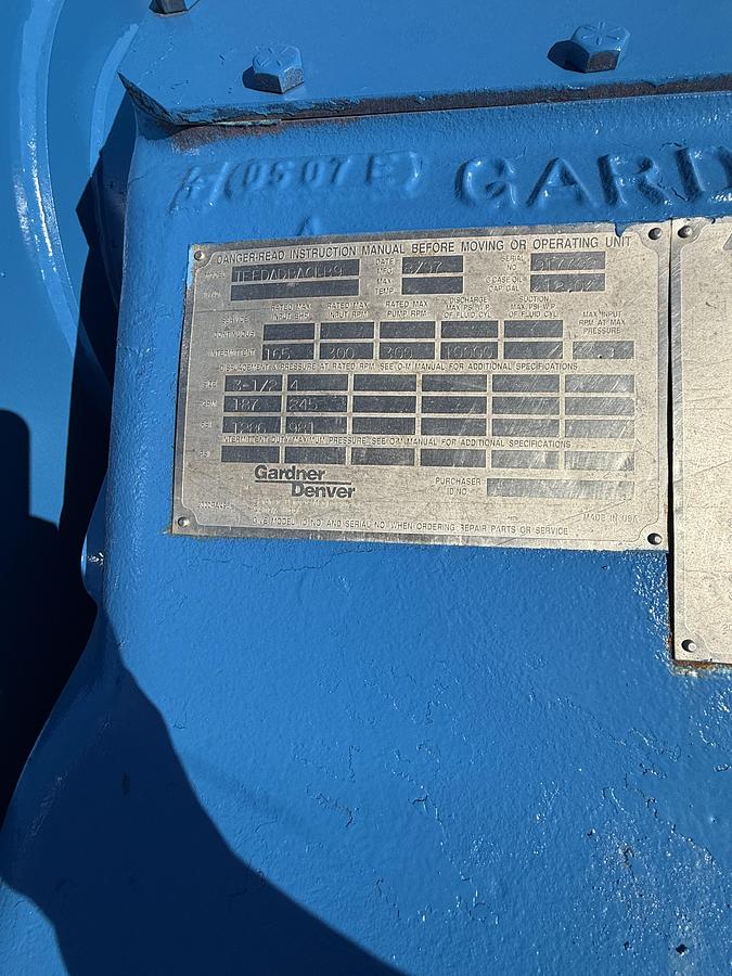 Used Gardner Denver TEE Pump
