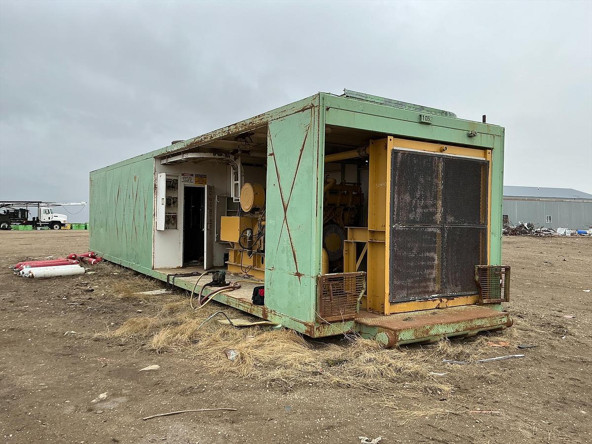 Used Cat 3508B Generator, SCR House, Remote Radiator 