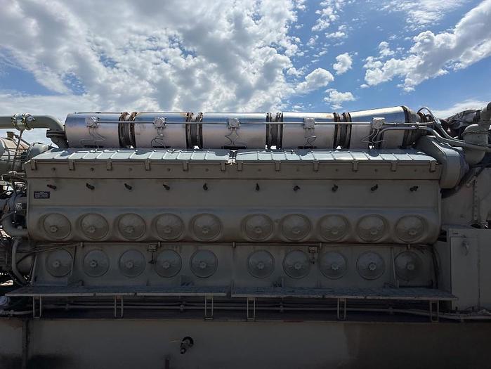 Used Electro-Motive Diesel EMD 710-V20, 2700kw Generator