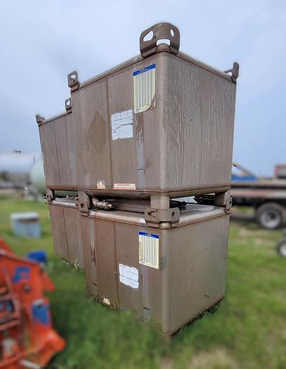 Used TranStore Stainless Steel IBC Tank - 350 Gallon