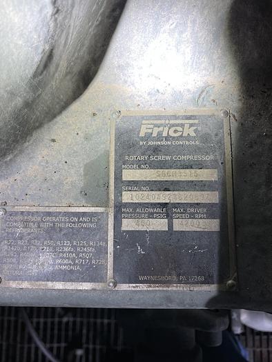 Used 2007 Frick Rotary screw compressor SGCH3515