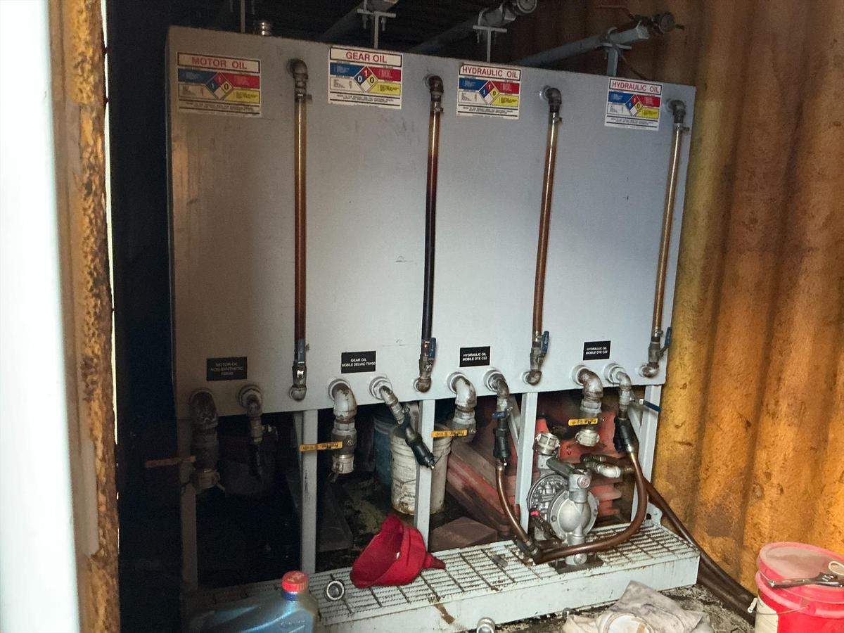 Used Lube Tank and Accumulator Skid