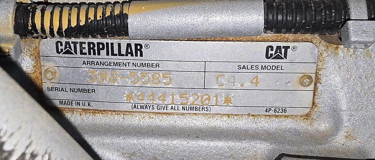 Used Cat C4.4 Skid Mounted Engine