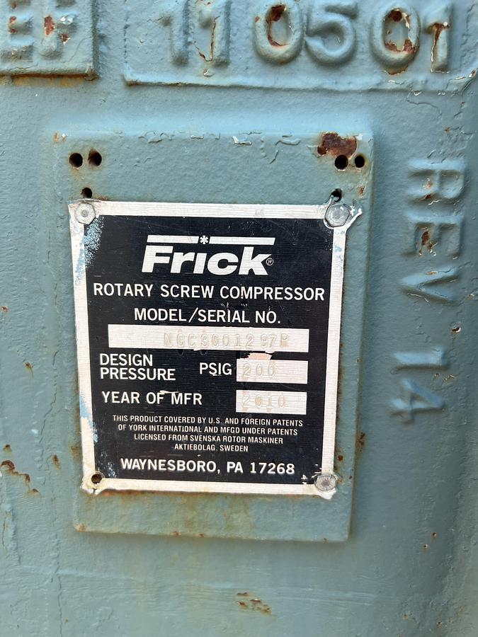 Used Cat 3412 Natural Gas Compressor Frick NGC3001297R