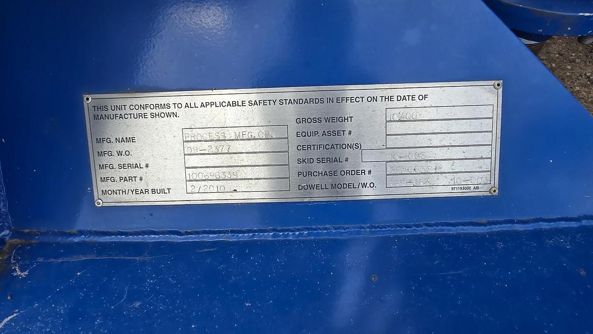 Used 425 Cu Ft Vertical Dry Friction Reducer Silo