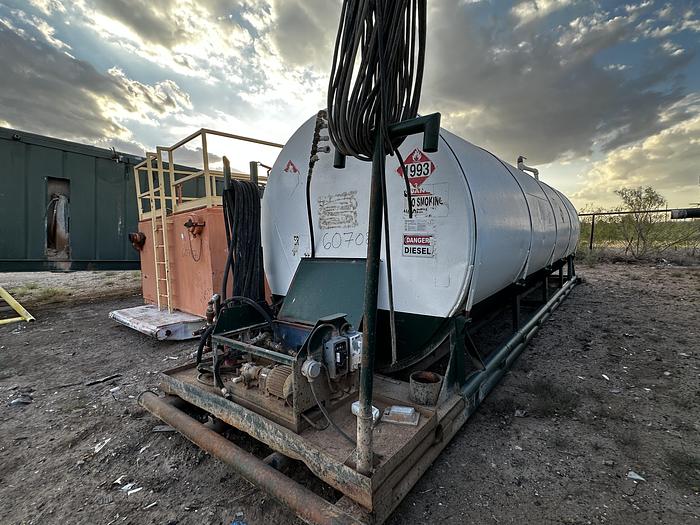 Used Skidded Fuel Tank 8000 Gallon Diesel Tank