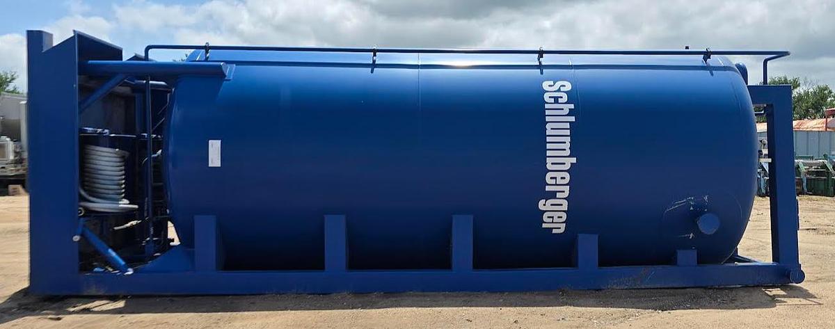 Used 425 Cu Ft Vertical Dry Friction Reducer Silo