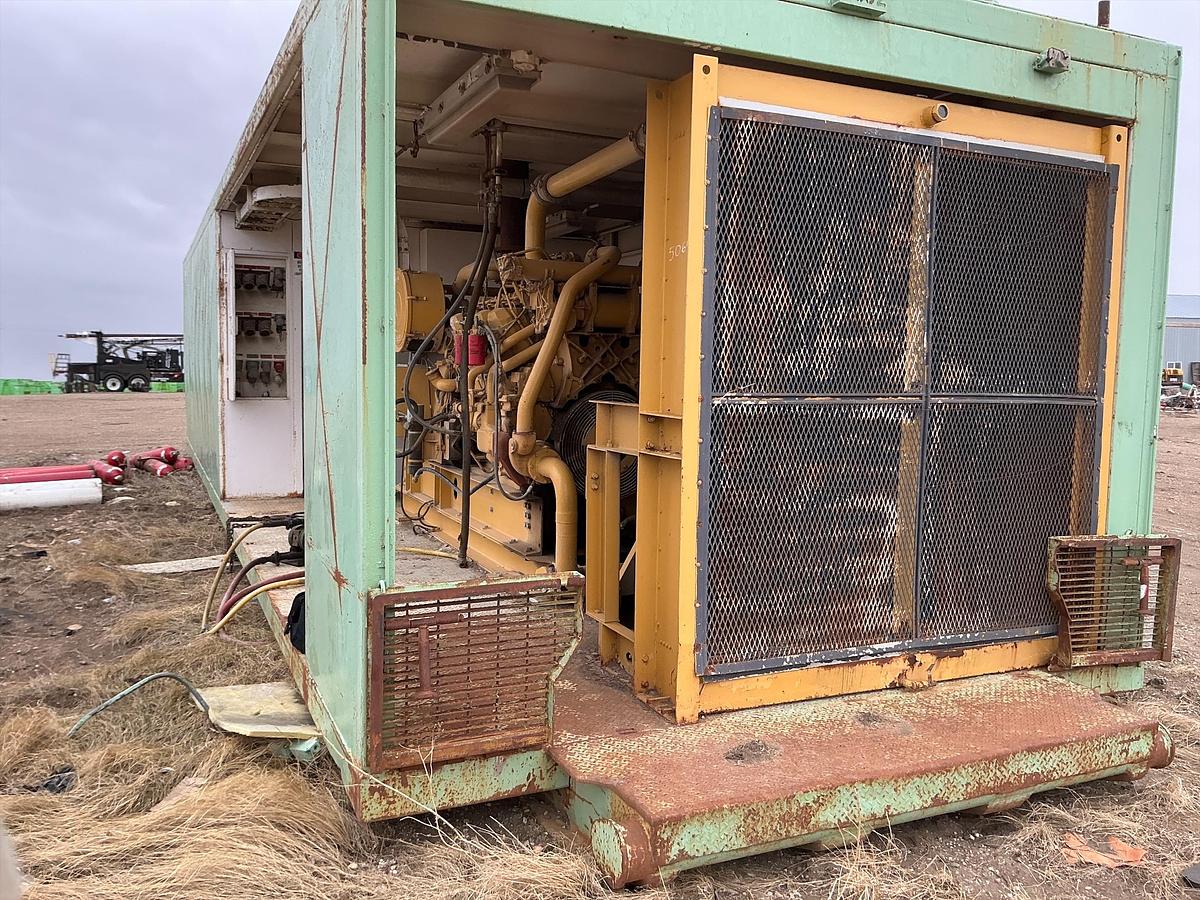 Used Cat 3508B Generator, SCR House, Remote Radiator 