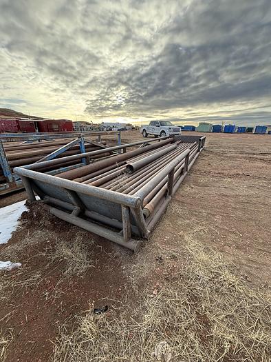 Used Pipe Tub with Drill Pipe