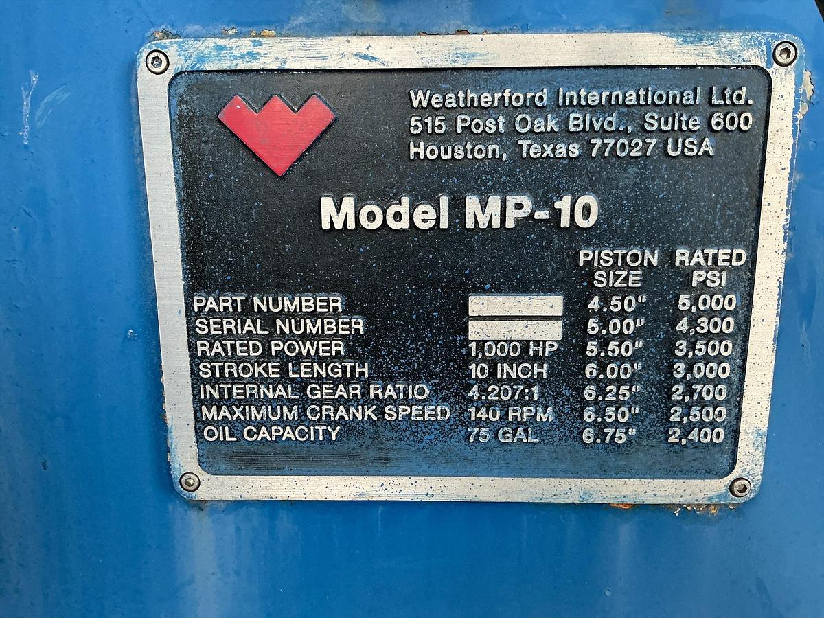 Used Mud Pump Skid