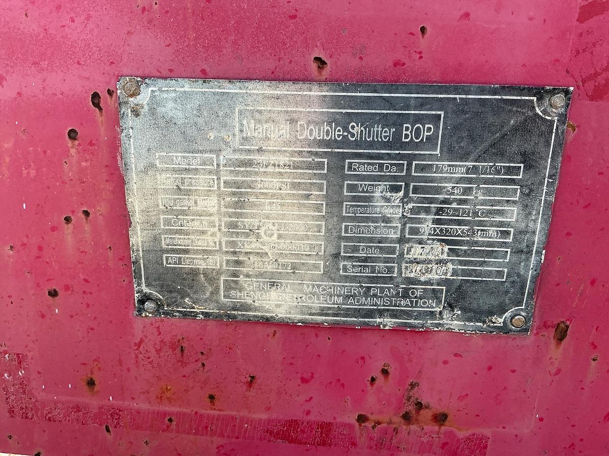 Used Manual Double Shutter BOP Trailered