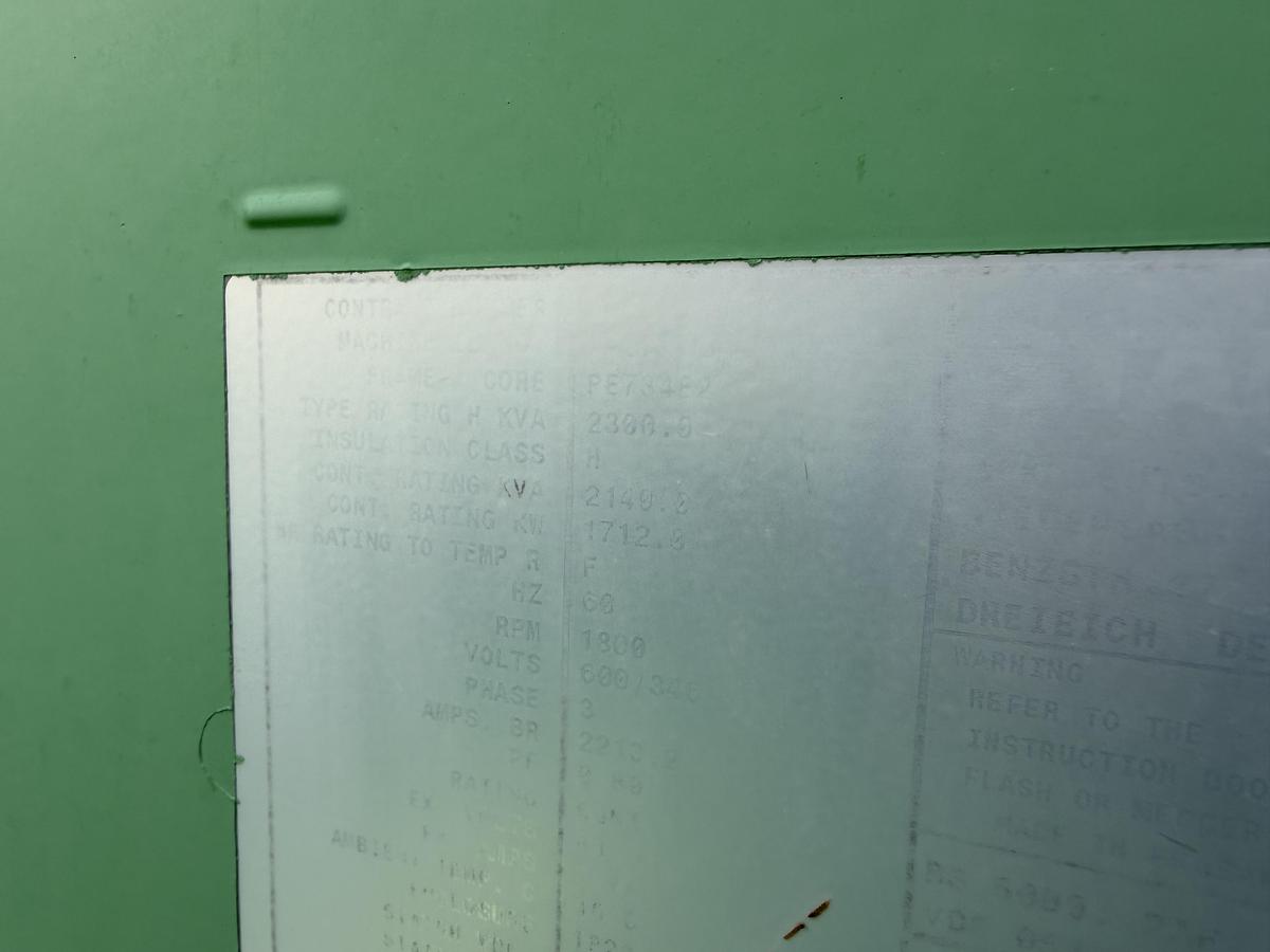 Used 2011 General Electric Jenbacher J320 Natural Gas Generator 1712KW