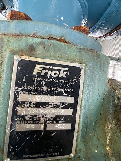 Used FRICK ROTARY SCREW COMPRESSOR TDSH233S