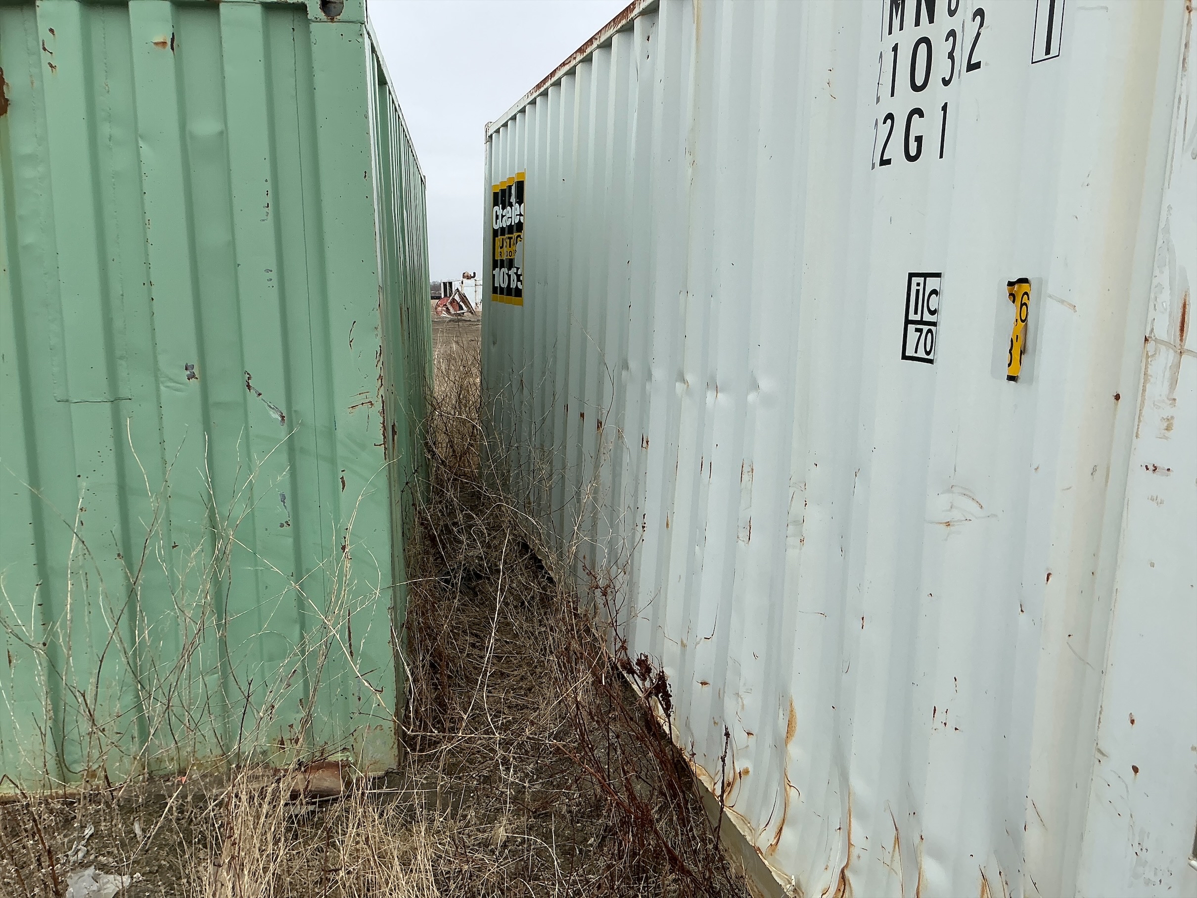 Used 2008 Welded Steel Connex Box w/Hoses