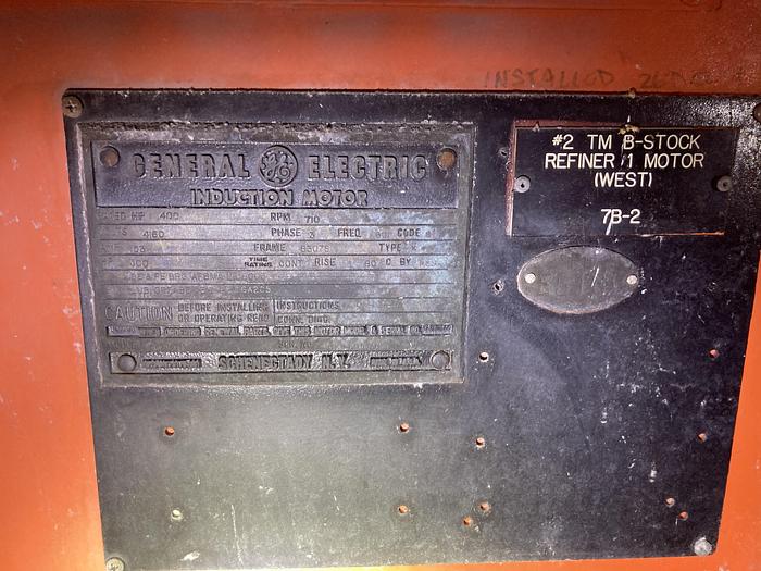 Used BELOIT JONES 26 " REFINER DD 3000 W/ 400 HP MOTOR