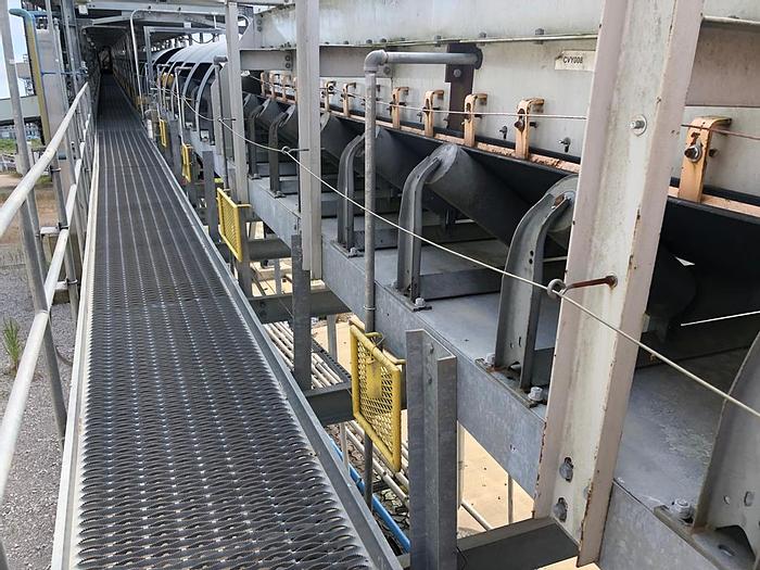 Used Conveyor, Belt, 48" x 295', Covered, Incline, 125 HP #C743207