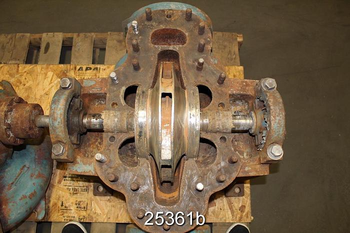 Used Goulds 3405 Pump, 6x8x14, Double Suction Split Case Pump #25361