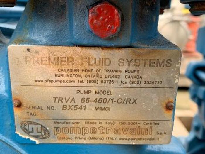 Used Pompetravaini 3" Single Stage Liquid Ring Vacuum Pump