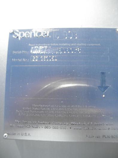 Used Blower, 150 HP, Centrifugal, Spencer, 316 S/st, Gas, #S740362