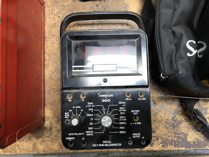 Used SIMPSON DIGITAL VOLT-OHM-MILLIAMETER
