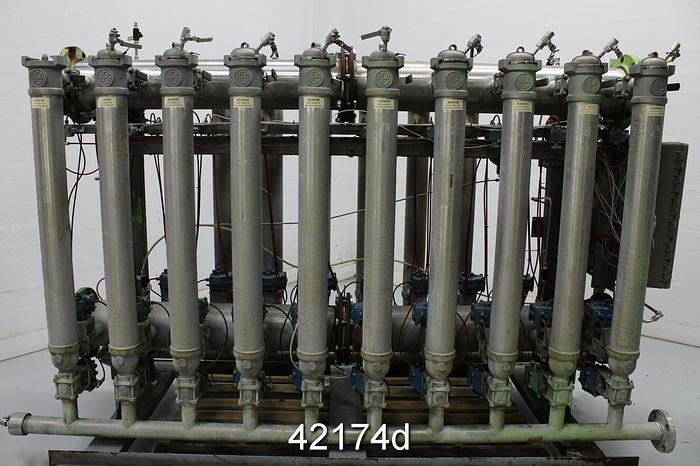 Used Aes 20 Bank Canister Filter With Auto Back Flush System #42174