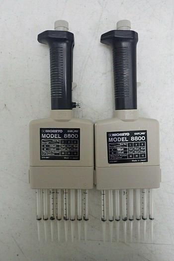 Used Lot of 2 Nichiryo Model 8800 8 Channel Dispensers & Accessories